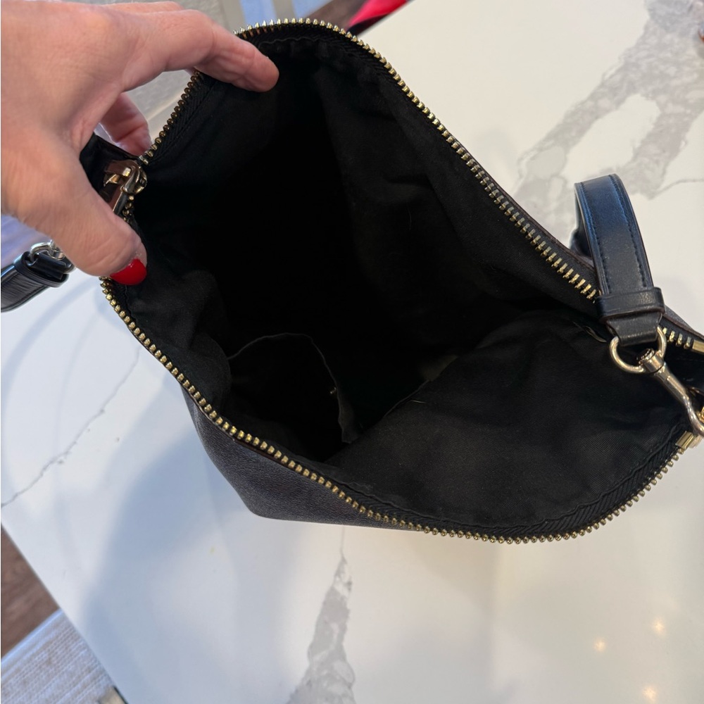 Coach Signature Dark Brown Crossbody Bag - Picture 4 of 6